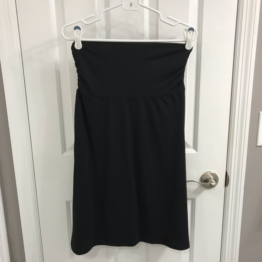 Black fold over skirt